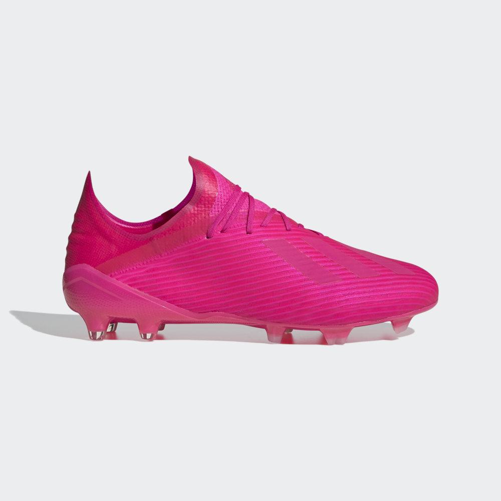Ghete Fotbal Adidas X 19.1 Firm Ground Barbati Romania - Roz/Roz FV3467